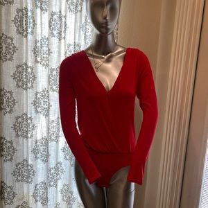 New BCBGGeneration bodysuit color red